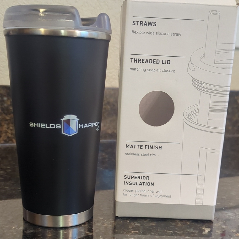 Shields Harper Black Insulated Tumbler